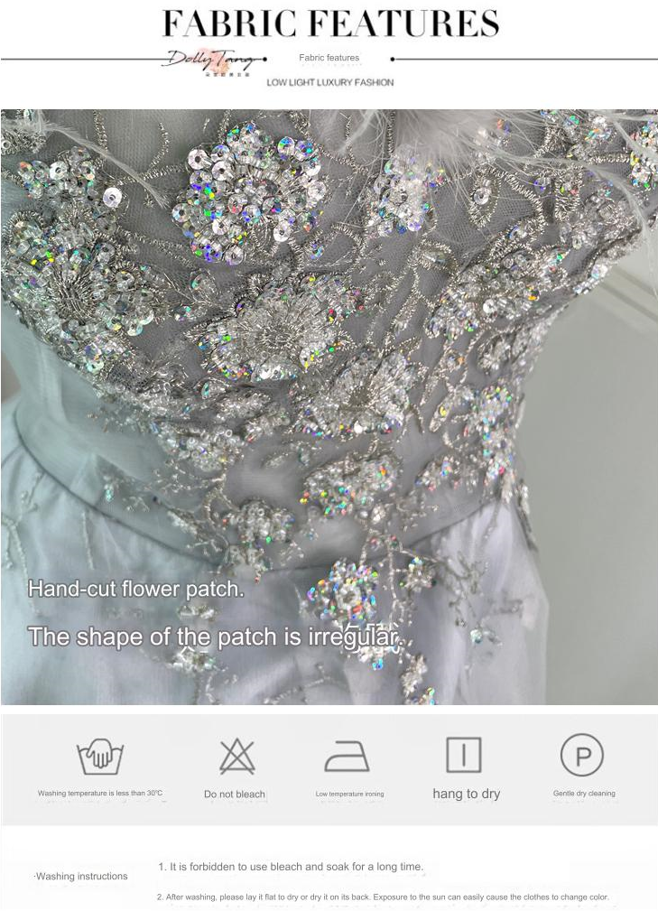 DOLLY High End Sleeveless Sequin Beaded High Waist Tutu Dinner Dress-MAGGIE