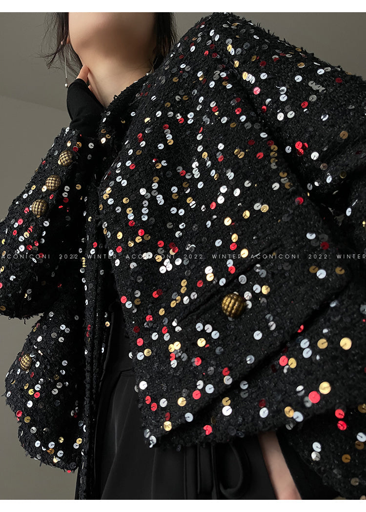 Aconiconi| bright autumn and winter elegant design jacket Skirt - Rose tea