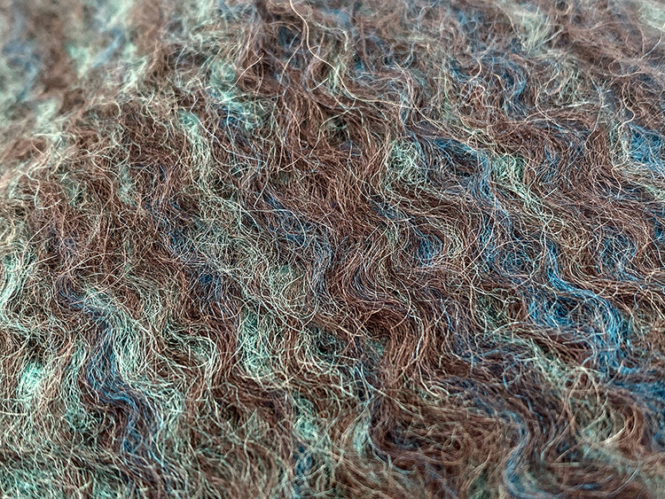Huanzi custom dyed couture mohair water ripple wool cautumn and winter coat - Kendu