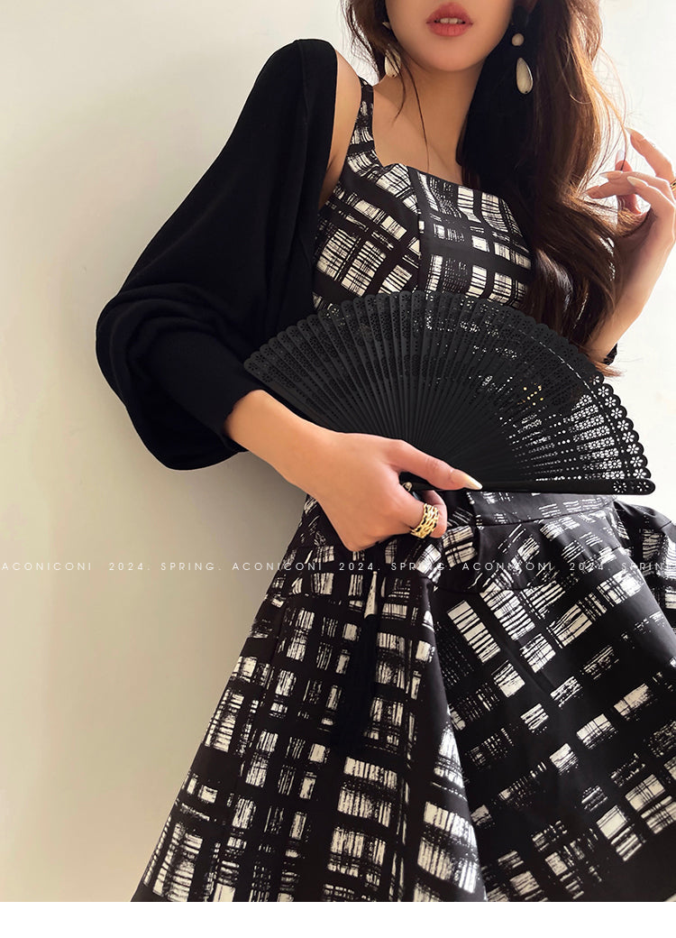 Aconiconi Elegant Bat Style Long Sleeve Chic Versatile Cardigan-Jessica (vvv)