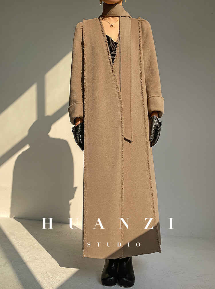 Huanzi handmade double-sided cashmere wool coat - Mode
