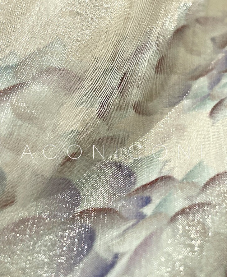 Aconiconi| Slip Off-the-Shoulder Top Skirt - Flower fairy
