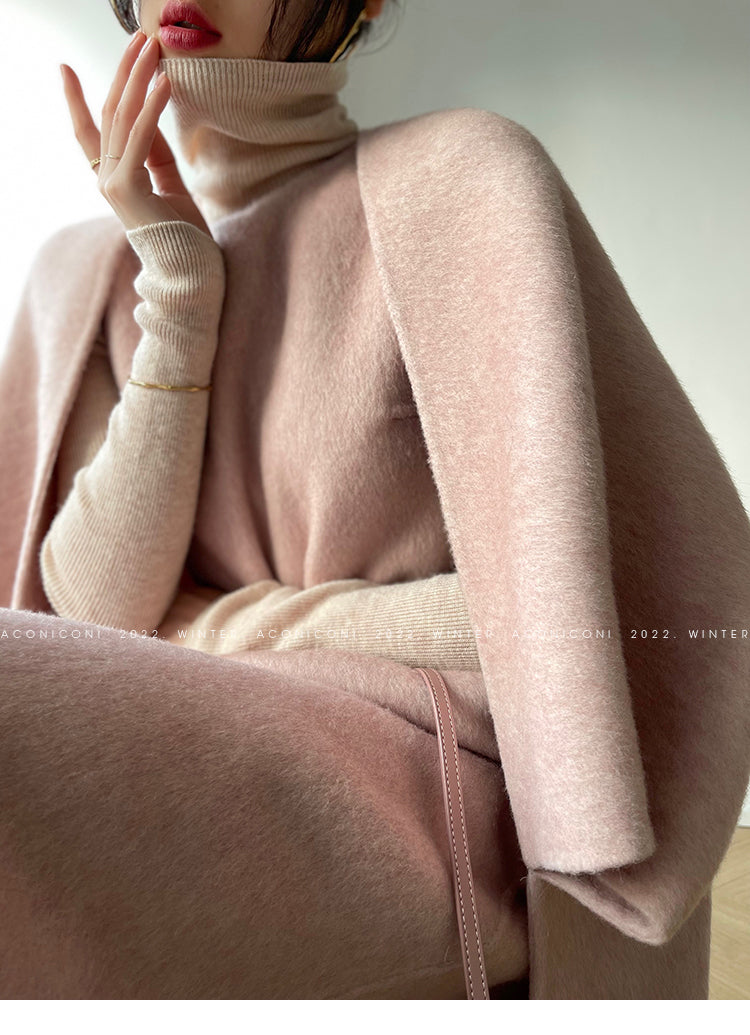 Aconiconi| Outline Double-faced Wool coat- Windsor Stroll