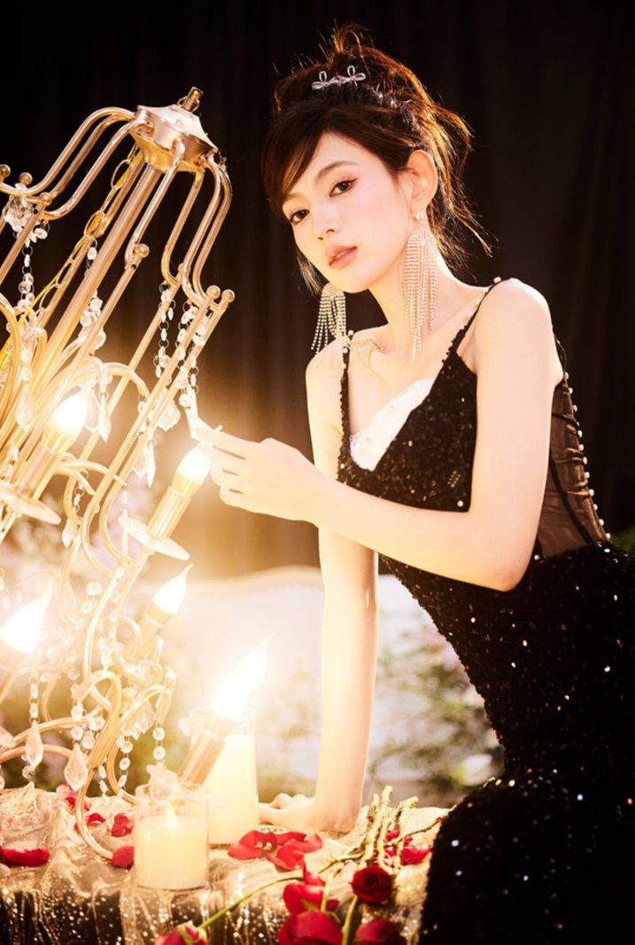 DOLLY Luxury Black Sleeveless Sequin High Waist Fish Tail Sexy Evening Dress-LYRA