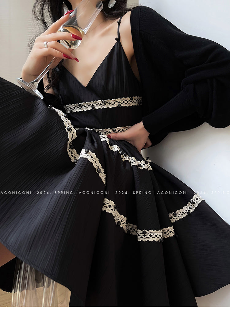 Aconiconi Elegant Bat Style Long Sleeve Chic Versatile Cardigan-Jessica (vvv)