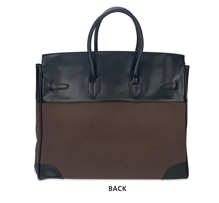 Vintage old money style inspired platinum bag men's large travel canvas weekender bag