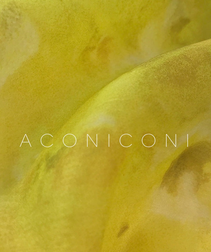 Aconiconi|Lemon yellow high end summer dress- desire