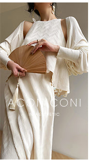 Aconiconi Elegant Bat Style Long Sleeve Chic Versatile Cardigan-Jessica (vvv)