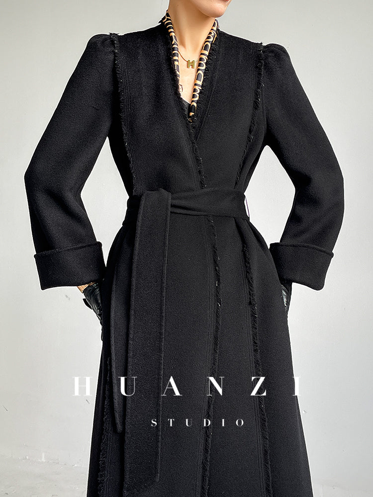 Huanzi handmade double-sided cashmere wool coat - Mode