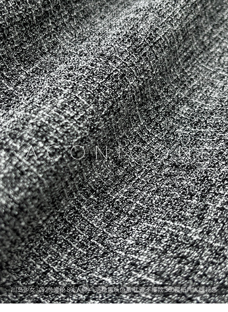 Aconiconi  Elegant gray pleated dress and short jacket - Kawashima Girl