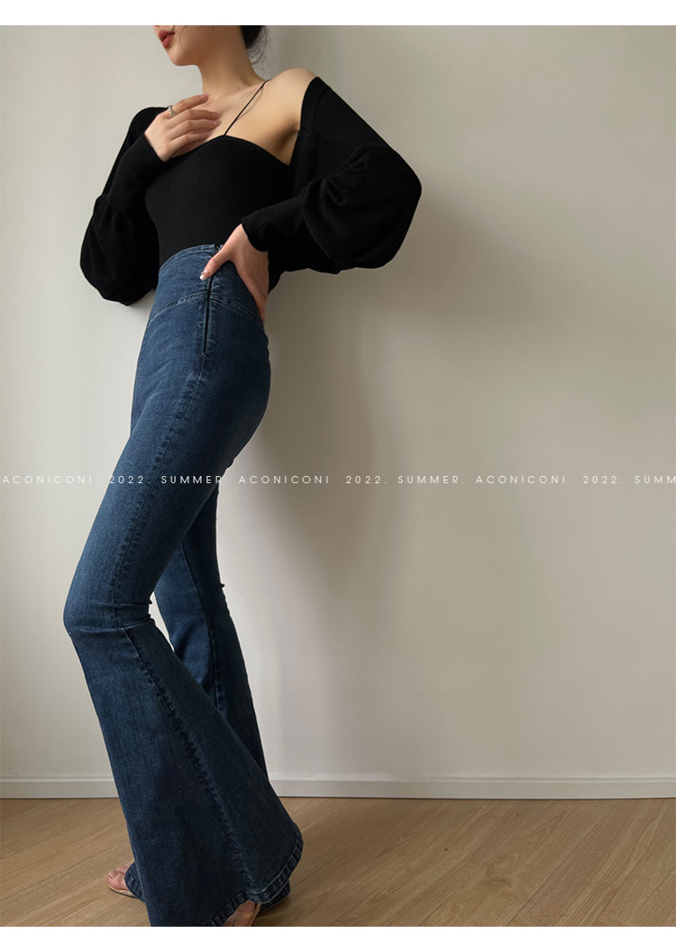 Aconiconi Elegant Bat Style Long Sleeve Chic Versatile Cardigan-Jessica (vvv)