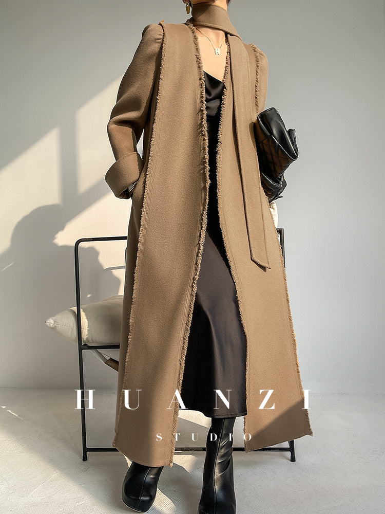 Huanzi handmade double-sided cashmere wool coat - Mode