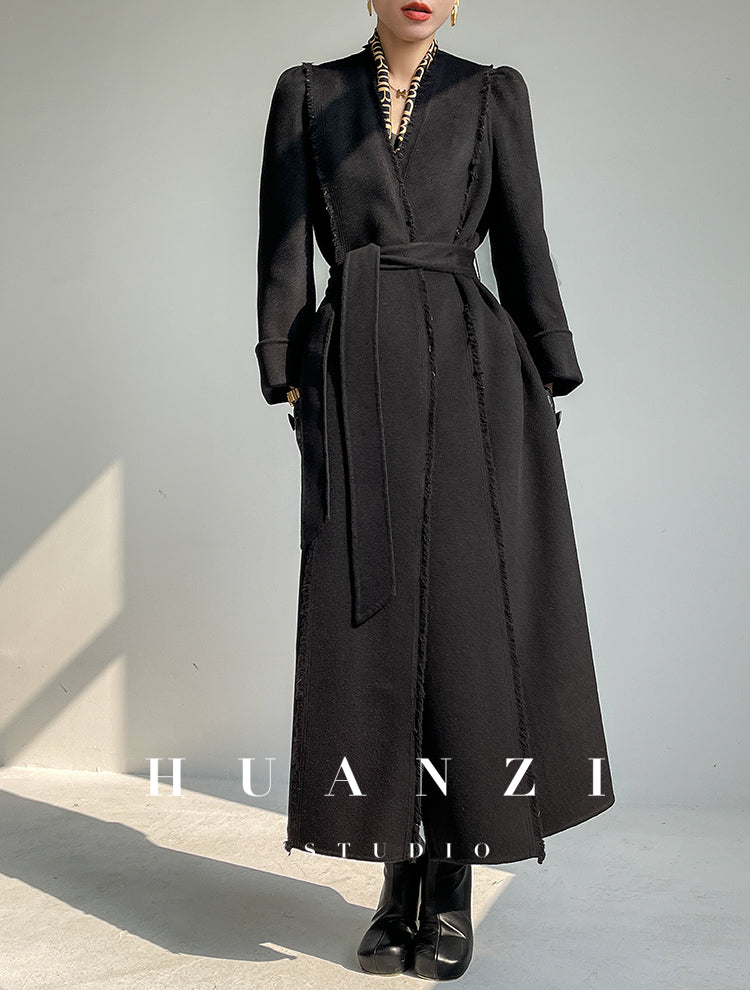 Huanzi handmade double-sided cashmere wool coat - Mode