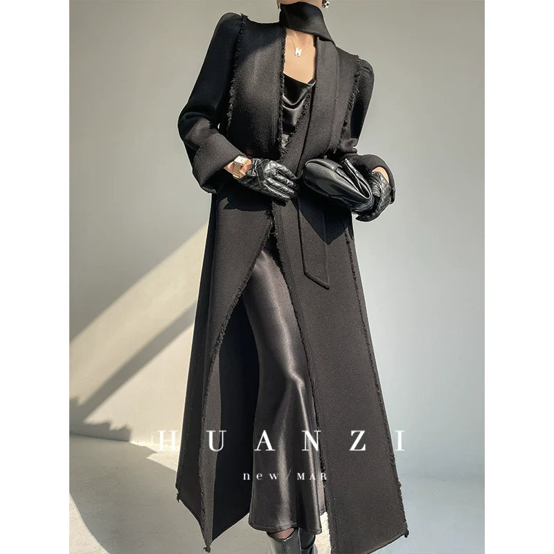 Huanzi handmade double-sided cashmere wool coat - Mode