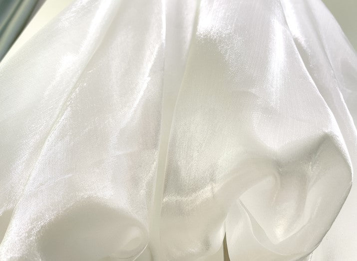 DOLLY Elegant White Natural Waist Flower Bud Long Chic Skirt-CYNTHIA (V)