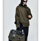 Army green Retro birkin inspired handmade canvas men business travel tote women weekender travel overnight weekend handbag