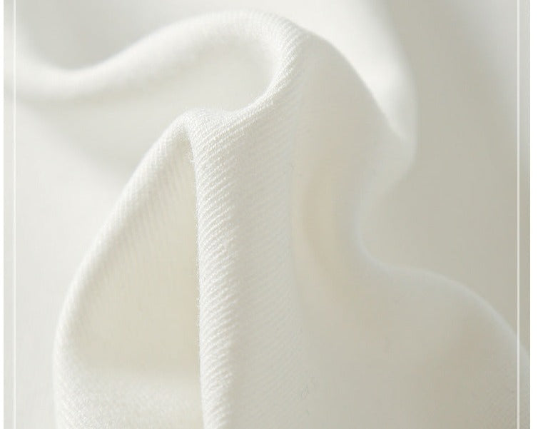 Half zipper white shirt women's autumn shirt- Tiloba