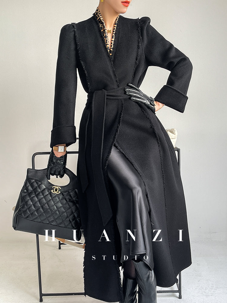Huanzi handmade double-sided cashmere wool coat - Mode