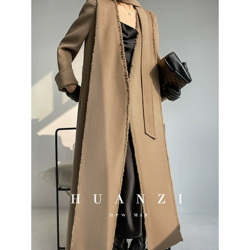Huanzi handmade double-sided cashmere wool coat - Mode