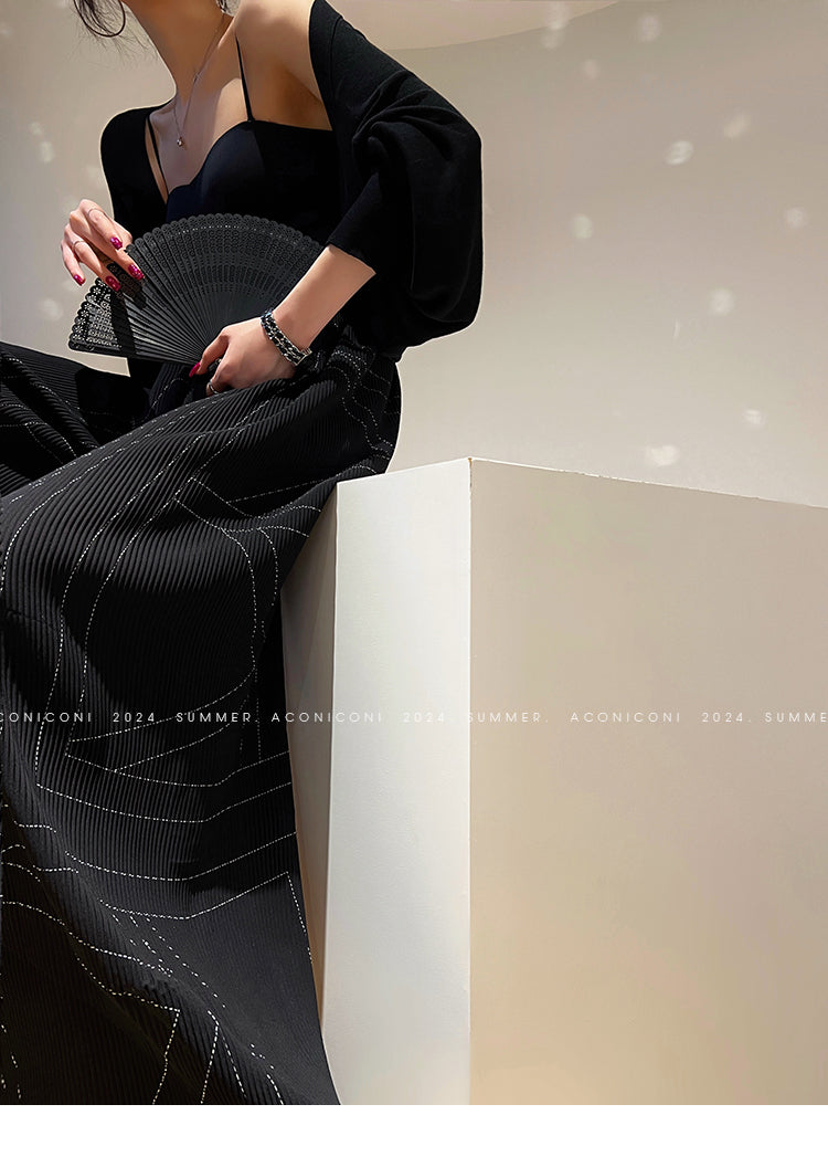Aconiconi Elegant Bat Style Long Sleeve Chic Versatile Cardigan-Jessica (vvv)