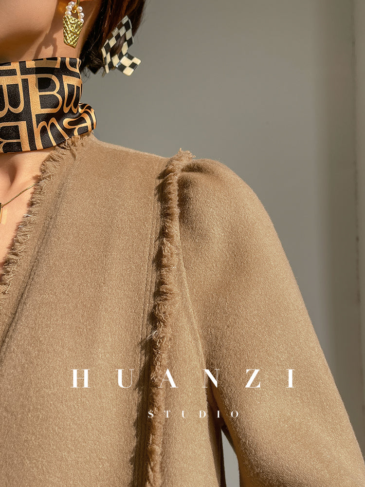 Huanzi handmade double-sided cashmere wool coat - Mode