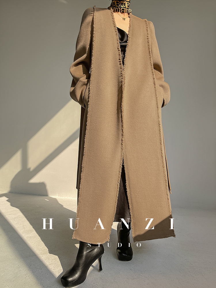 Huanzi handmade double-sided cashmere wool coat - Mode