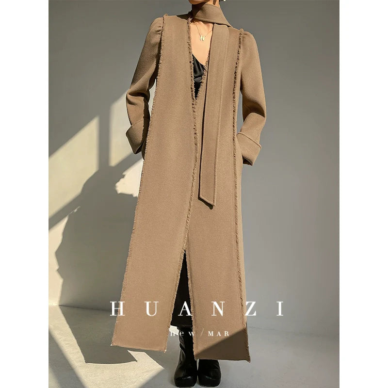 Huanzi handmade double-sided cashmere wool coat - Mode