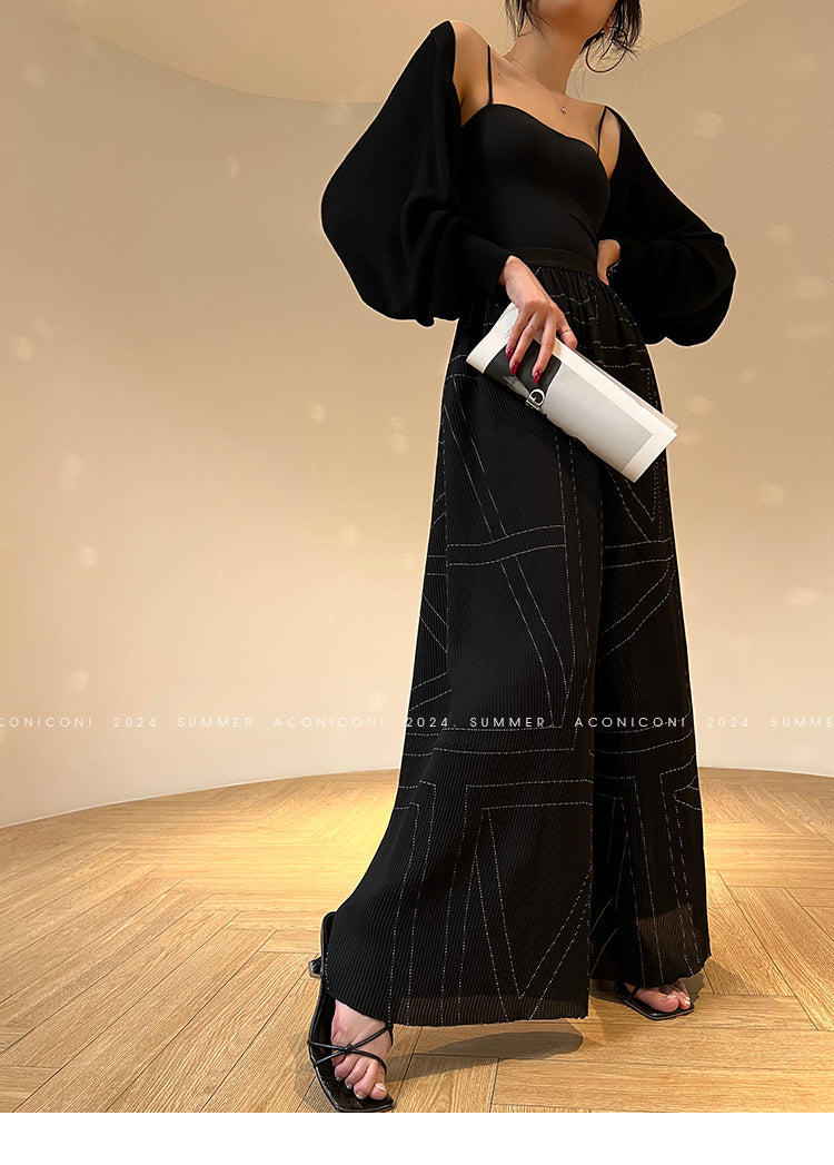 Aconiconi Elegant Bat Style Long Sleeve Chic Versatile Cardigan-Jessica (vvv)