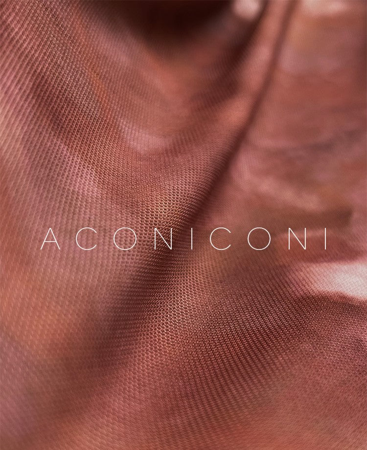 Aconiconi Luxury maxi fish Skirt Off shoulder top - Amber Sweet Tea