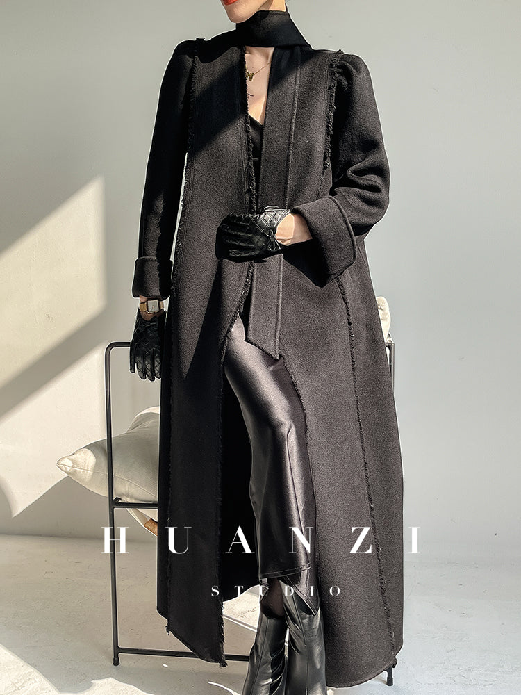 Huanzi handmade double-sided cashmere wool coat - Mode
