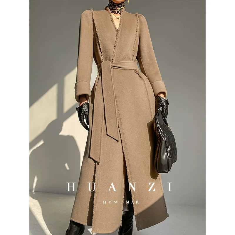 Huanzi handmade double-sided cashmere wool coat - Mode