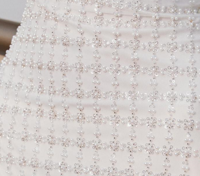 DOLLY Elegant White Feather Strapless Bandeau Birthday Dress- Julia