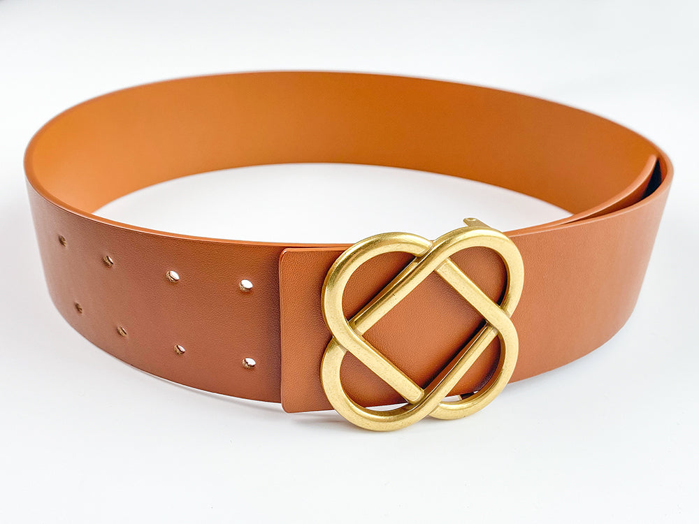HUANZI Haute Couture All-match Boutique Belt -Four leaf
