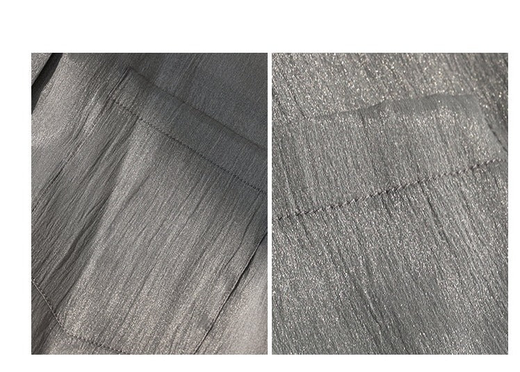SUSHE 2023 early spring gray retro loose shirt - Cariyt