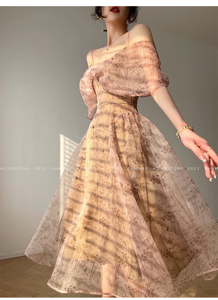 Aconiconi| whispers high-end French suspender fairy dress - Tsubakiyama