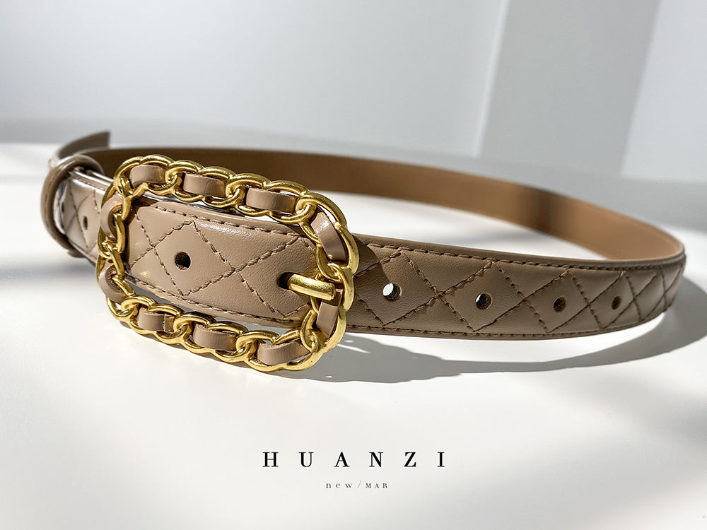 HUANZI Haute Couture All-match Boutique Belt -Lingge