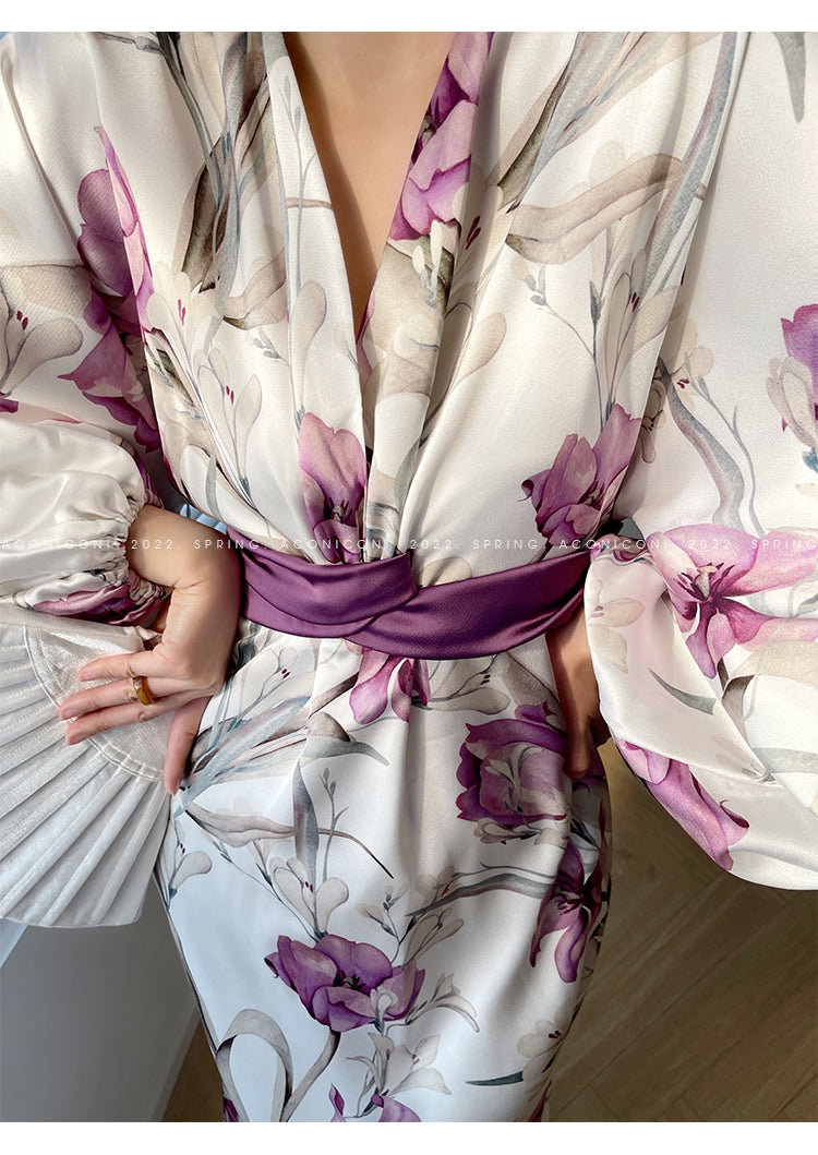 Aconiconi|French light luxury japanese inspired dress - Begonia