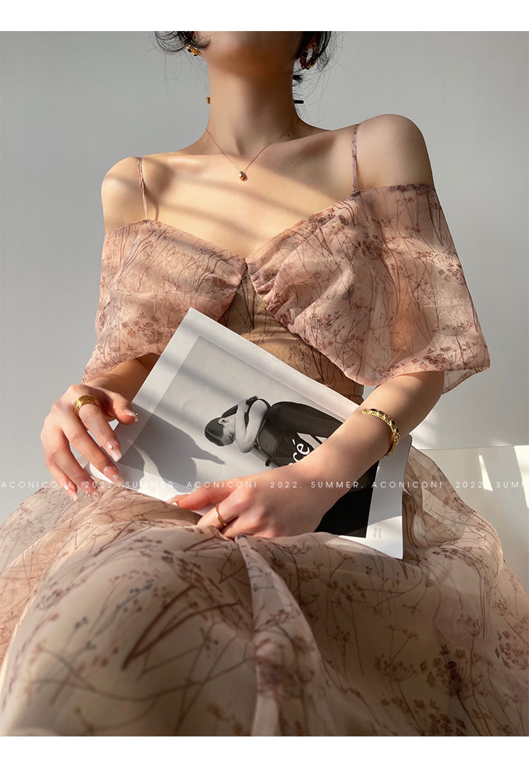 Aconiconi| whispers high-end French suspender fairy dress - Tsubakiyama