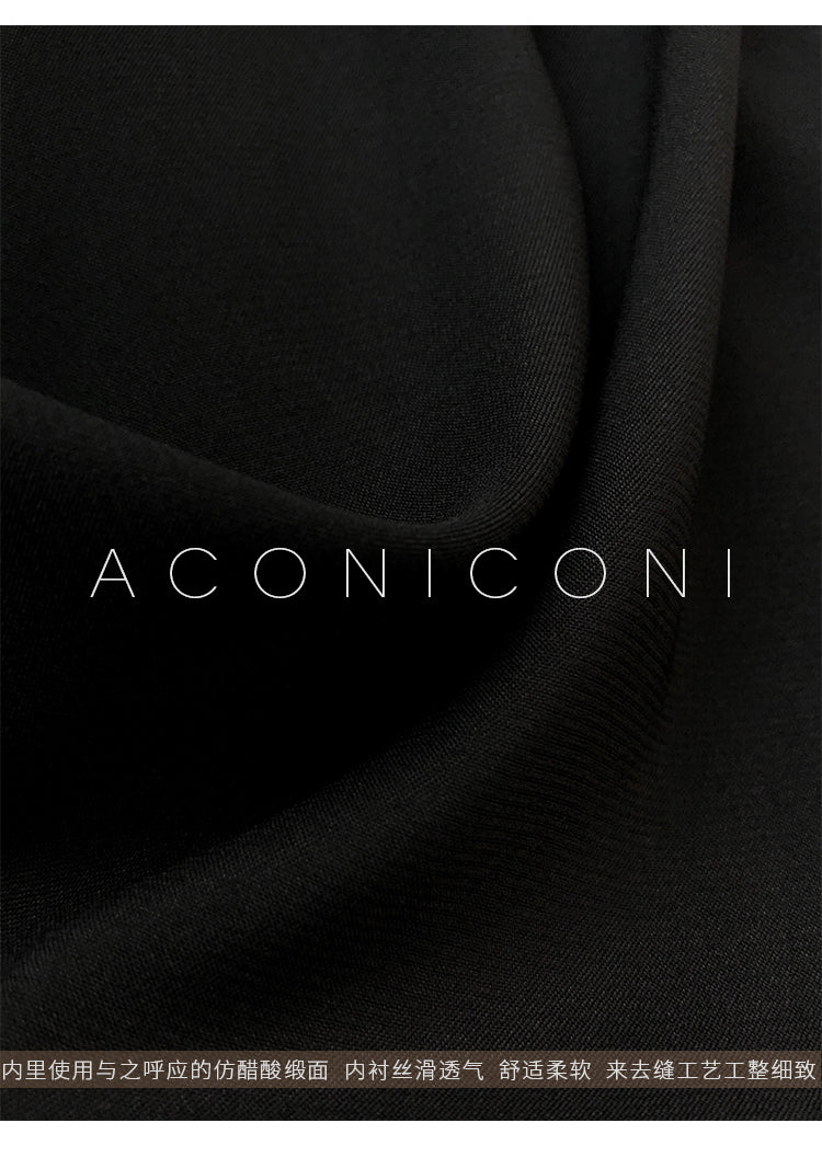 Aconiconi|Luxury French japanese retro print tube top suspender loose dress - Kimiko