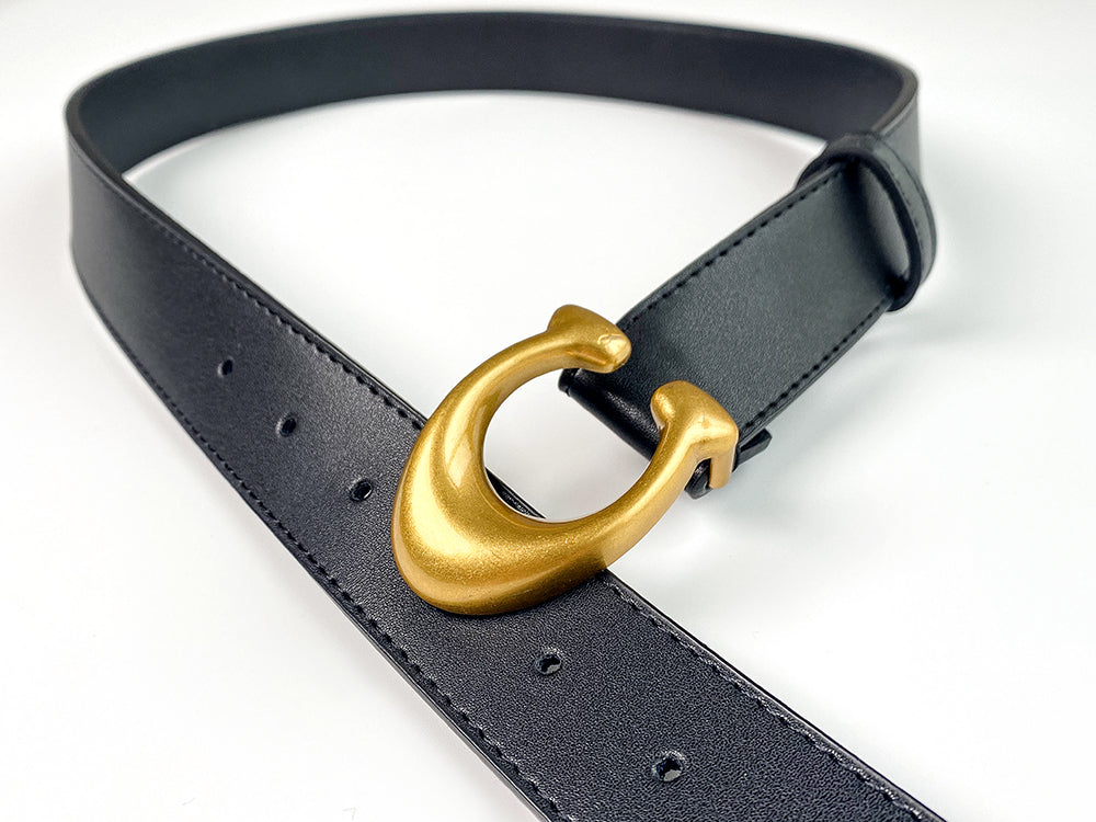 HUANZI Haute Couture All-match Boutique Belt -Bronze C