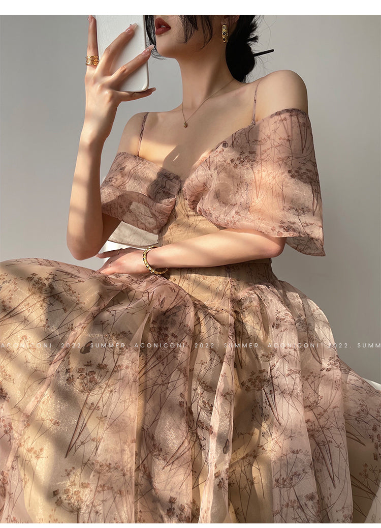 Aconiconi| whispers high-end French suspender fairy dress - Tsubakiyama