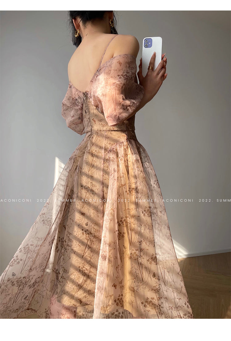 Aconiconi| whispers high-end French suspender fairy dress - Tsubakiyama