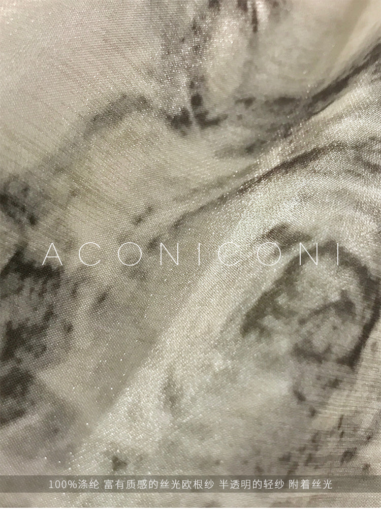 Aconiconi|French Print Goddess Sleeveless Long Dress - Garden of Thorns