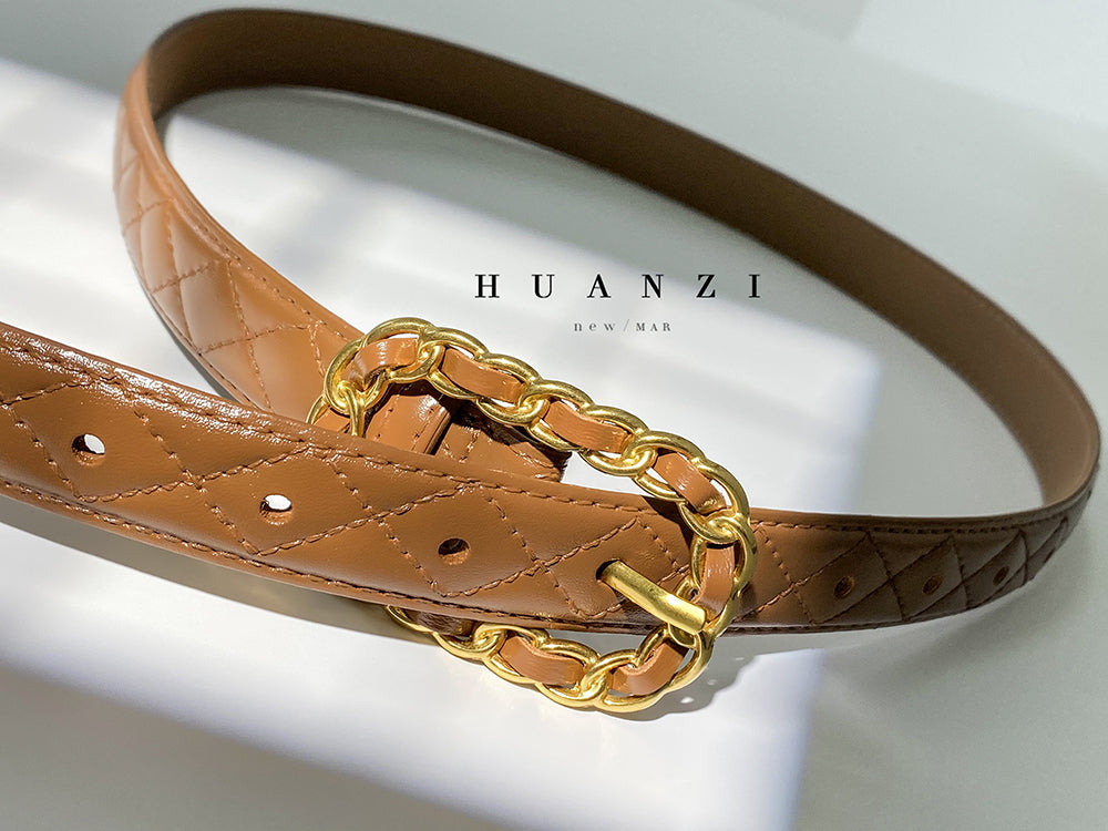 HUANZI Haute Couture All-match Boutique Belt -Lingge