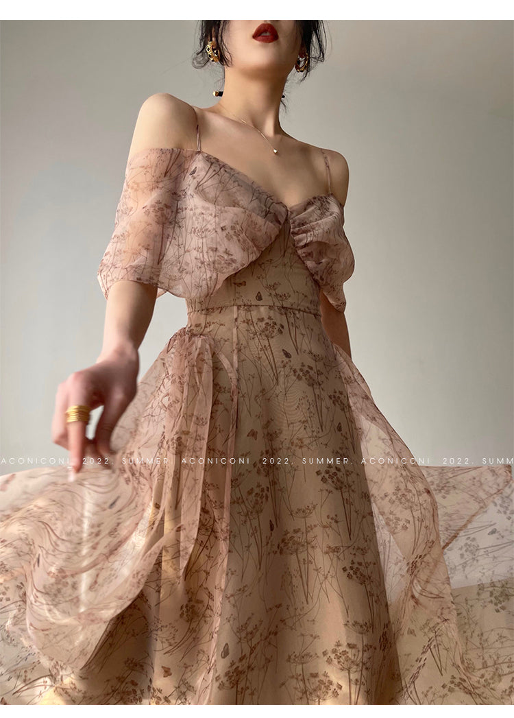 Aconiconi| whispers high-end French suspender fairy dress - Tsubakiyama