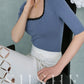 High end coconut cream white cut out knitted pencil Spring white skirt - Lalu