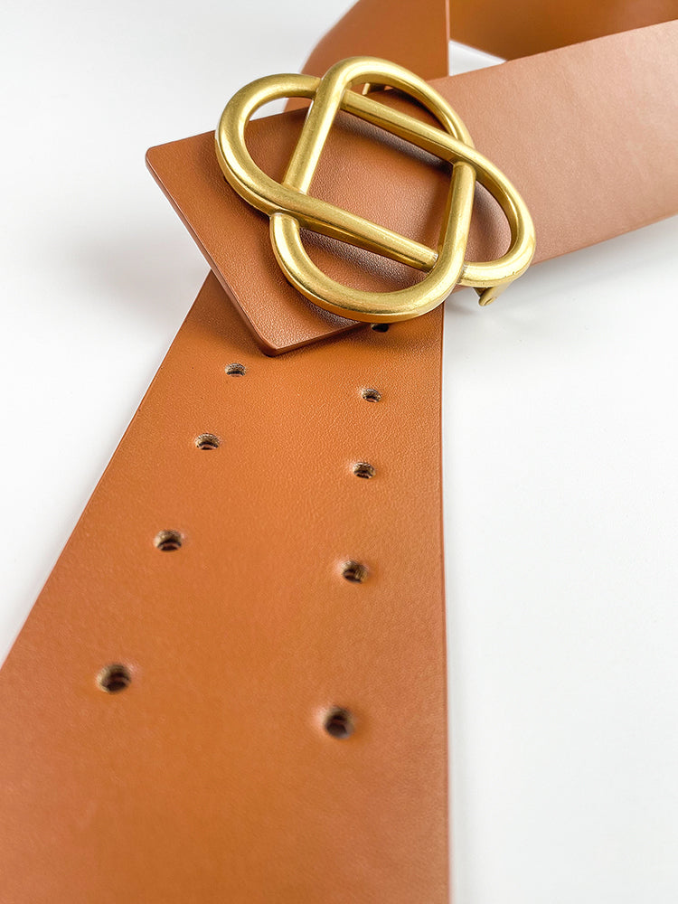 HUANZI Haute Couture All-match Boutique Belt -Four leaf