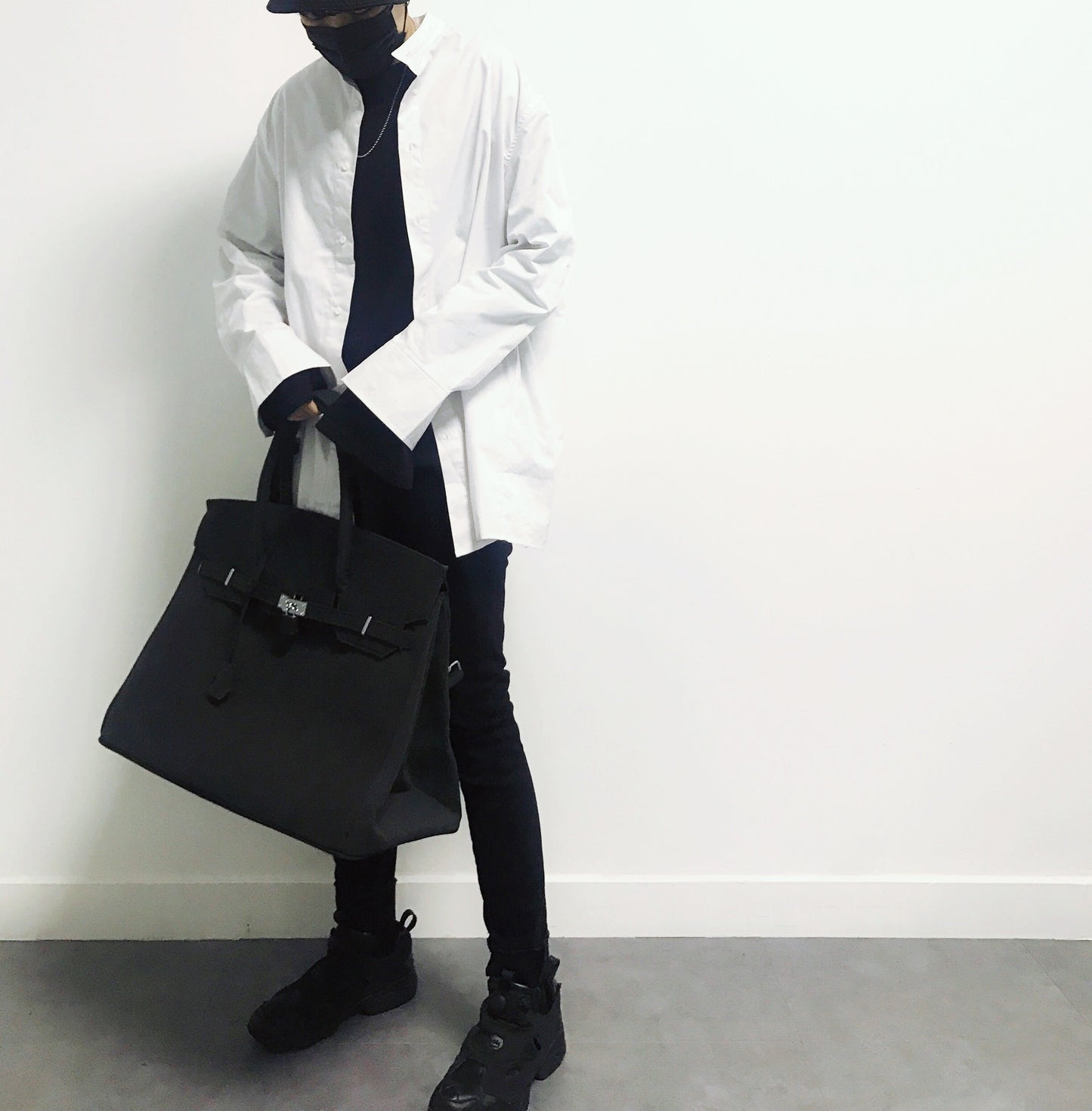 Retro birkin inspired canvas weekender overnight weekend travel bag fashion high street travel handbag