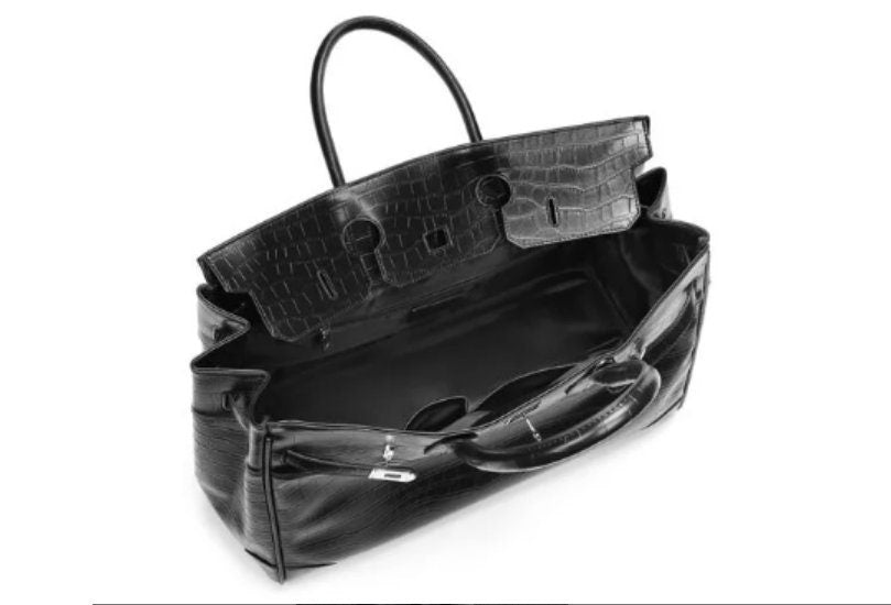Black Platinum pattern weekender overnight weekend tote men/women's travel bag high street travel handbag