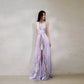 DOLLY Luxury Purple Halter Neck Backless Tassel Sexy Long Party Dress-Babe